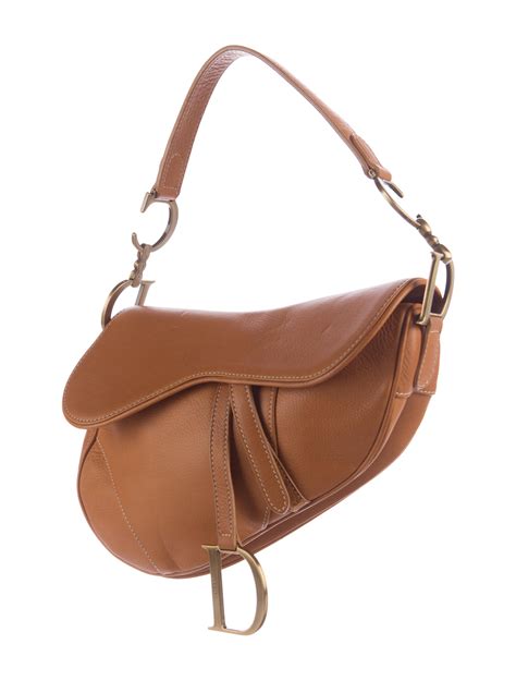 Dior leather saddle bag